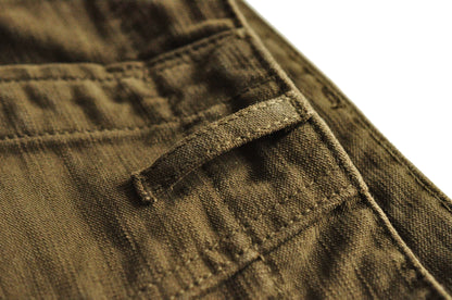 SauceZhan OG107 Utility Fatigue Pants Military PANTS Classic Cargo  Olive  Men's Baker Pants Satin Cotton Straight Fit