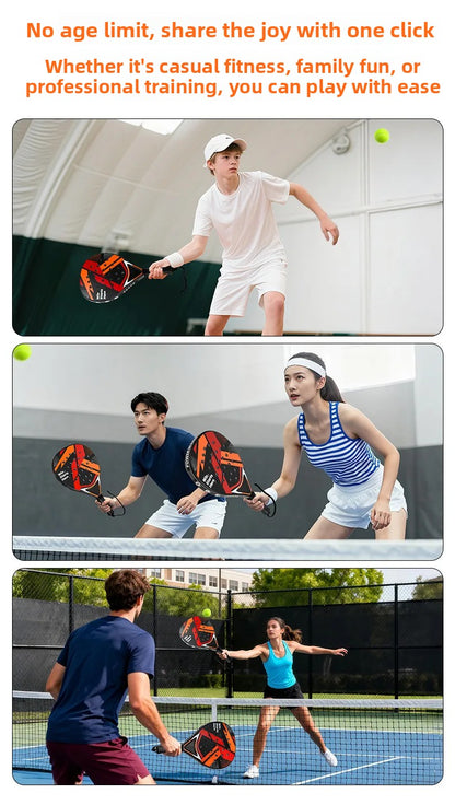 ABS Durable Anti-Vibration Plastic Grip Padel Tennis Racket, Bud get-Friendly for Beginners & Intermediates beach tennis beach
