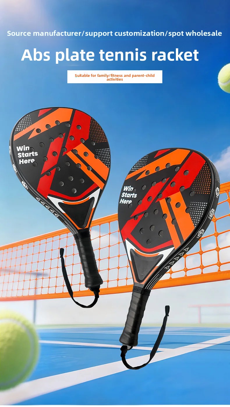ABS Durable Anti-Vibration Plastic Grip Padel Tennis Racket, Bud get-Friendly for Beginners & Intermediates beach tennis beach