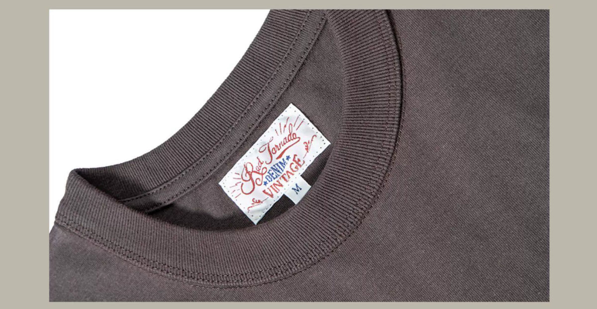 T1-0006 Red Tornado Big US European Size Crew Neck T-Shirts Men 270gsm Heavy  100% Cotton Casual Tee Shirt