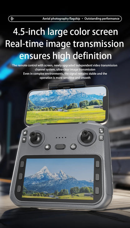L600 Pro MAX Drone 4K Professional HD Camera 3-Axis Gimbal GPS Security Dron Obstacle Avoidance WIFI FPV UVA RC Quadcopter Toys