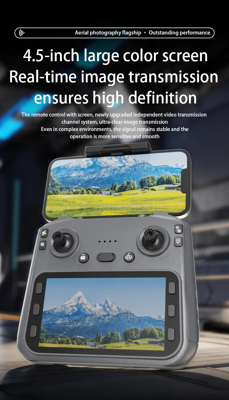 L600 MAX GPS Drone Profesional 8K Camera 3-axis Gimbal Aerial With Screen Remote Controller 360° Obstacle Avoidance Quadcopter