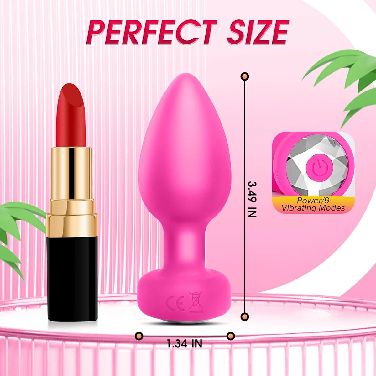 Powerful Small Anal Vibrator for Gay Wireless Remote Control 10 Frequency Vibration Prostate Massager Female Vagina Massager