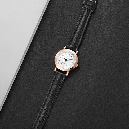 Fashion Small Dial Women Watches Ladies Leather Band Analog Quartz Wristwatch Girls Clock（Without Box）