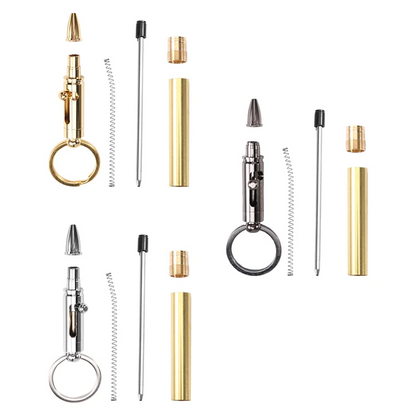 Hot Sale-Wood Mini Bolt Pen/Keychain For Men Gift Woodturning Ballpoint Kit Turning Pen Kits