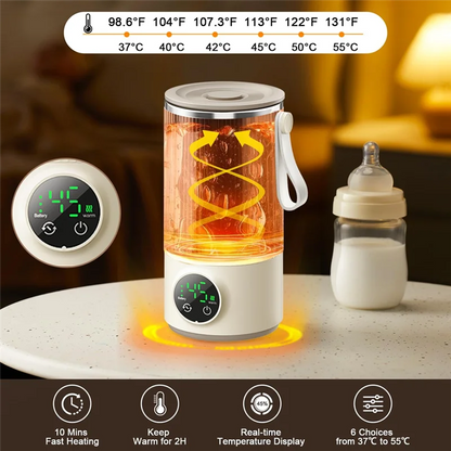 Efficient-Portable Bottle Warmer Portable Bottle Warmer For Travel Mixer For Breastmilk & Formula