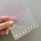 2Sheets French Gradient Line Nail Art Stickers 3D Self-Adhesive White+Black Slider Design Stencil Manicure Guides DIY Nail Decor