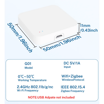 Tuya Zigbee 3.0 Gateway Hub Smart Home Wireless Bridge Smart Life APP Remote Control Automation Device