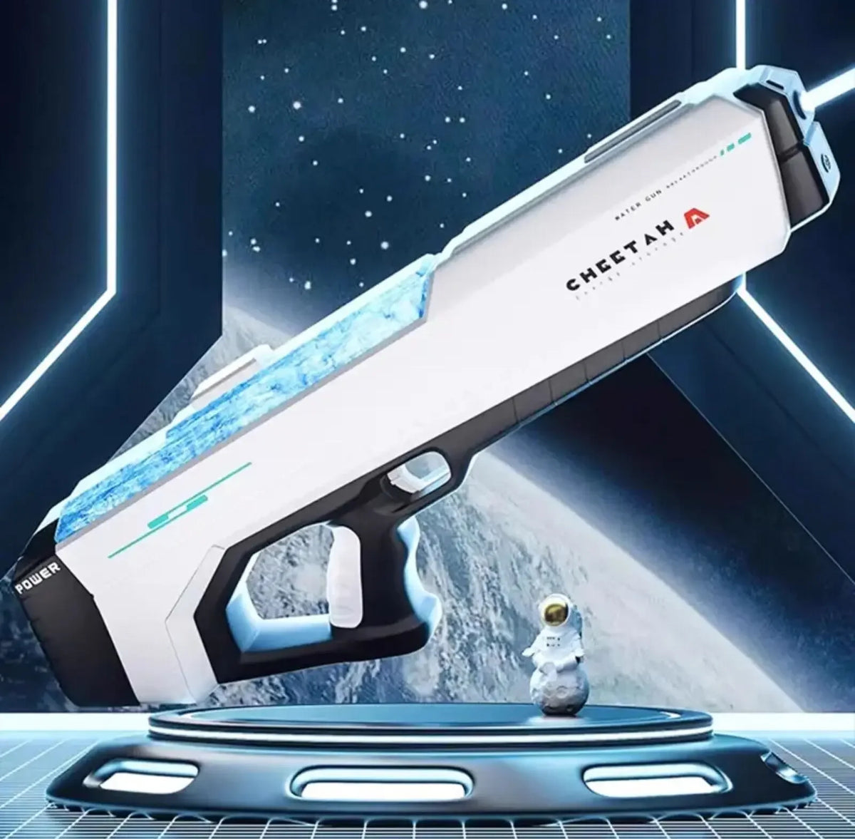 500mAh Electric Water Gun, Automatic Self-Priming Water Blaster, Summer Outdoor Water Fight Toy for Kids & Adults, Pool Beach Backyard Entertainment