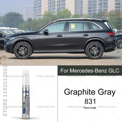 For Mercedes-Benz GLC Car Paint Repair Pen Touch Up Scratch Remover DIY Auto Accessories Gray 7992 White 149 Blue 896 Red 3996