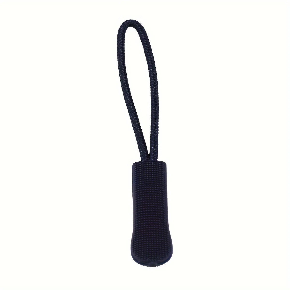10 black plastic zipper puller, durable PVC zipper puller, suitable for bags, backpacks, clothes, suitcases, etc