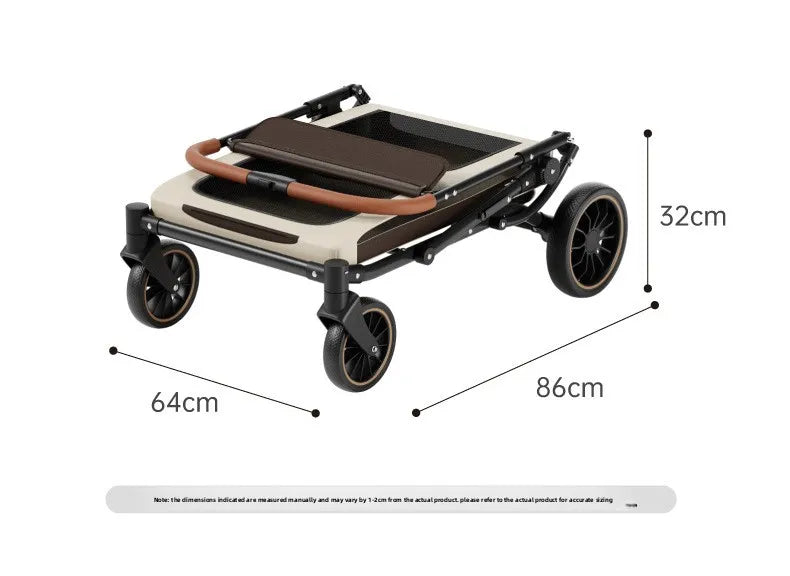 Medium Large Senior Dog Multifunction Pet Stroller Outdoor Travel Portable Foldable Stroller for Dog Pet Trolley Pet Stroller