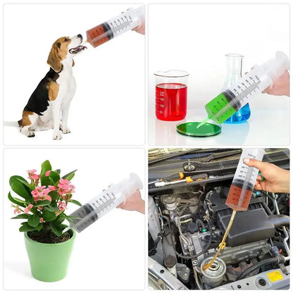 550ML Needle Barrel Oil Pump Syringe Large Syringes Reusable Pump Measuring With Scale Syringe With Tube ﻿