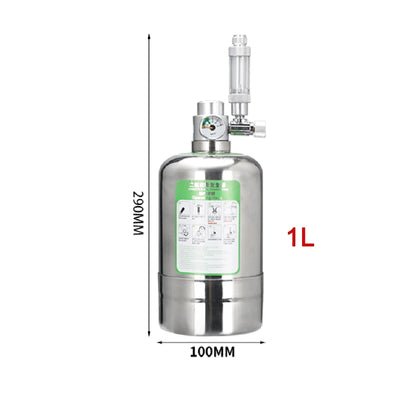 Aquarium CO2 Generator system Kit Stainless Steel CO2 Cylinder Generator System Carbon Dioxide Reactor Kit For Plant Fish