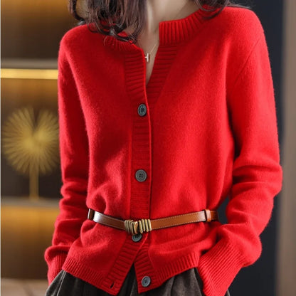 Cardigans Woman Knitted Winter 2025 Trend Fashion Tops Cardigan For Women Sweater Vintage High Quality Sweaters Korean Style