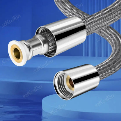 Bathroom Nylon High Pressure Flexible Smooth 1.5/2.0 Meter Shower Hose Flexible Handheld Anti Winding GI/2 Universal Pipe Tube