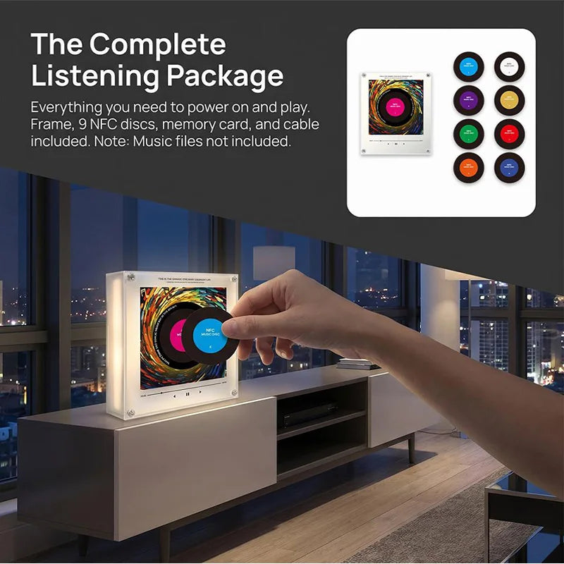 Customized NFC Sensing Song Player With Acrylic Built-in Speaker No Need For Mobile Phone To Customize Refrigerator Stickers