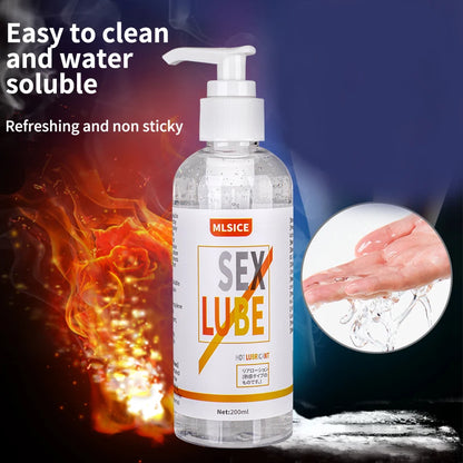 Silicone-Based Lubricant with Press Pump Stringy Anal Lube Love Gel Suitable for Man Woman Gay Lesbian Couples Pleasure Sex Shop