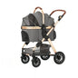 Luxury 3-in-1 Aluminum Alloy Foldable Pet Stroller Customized Dog Travel Carrier with Trolley Bag