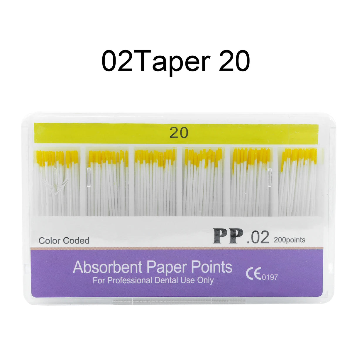WELLCK 1 Box Dental Absorbent Paper Points Sterile Mixed Sizes 02 04 06 Taper 15-40# For Dentist Use Dentistry Materials