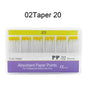WELLCK 1 Box Dental Absorbent Paper Points Sterile Mixed Sizes 02 04 06 Taper 15-40# For Dentist Use Dentistry Materials