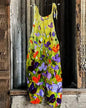 Women Jumpsuits Overalls Sleeveless Slash Neck Print Floral Wide Leg Pants High Street Autumn 2026 Casual Loose Backless