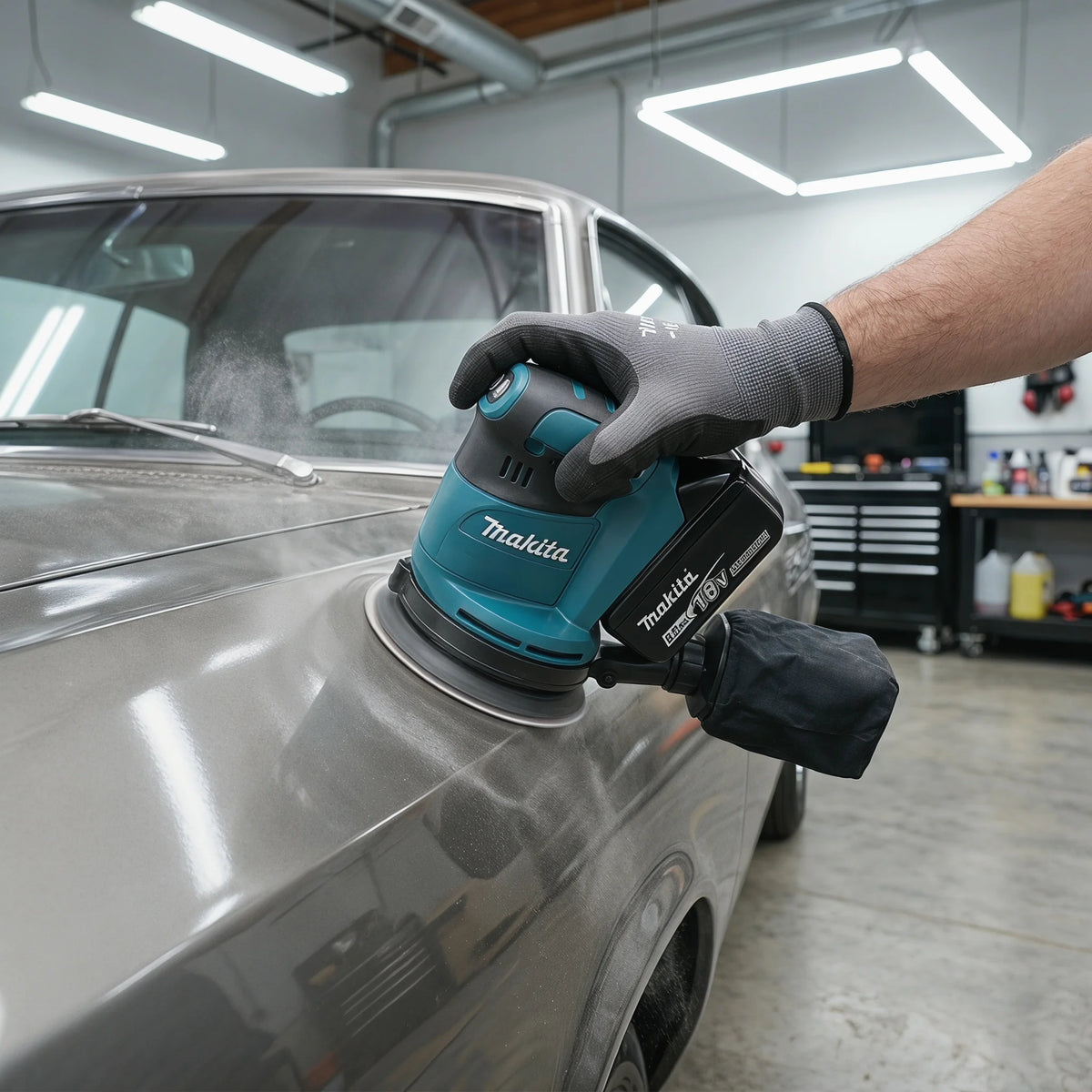 Original Makita DBO180Z 18V Cordless Random Orbital Sander for Woodworking Putty Polishing DIY and Professional Use Bare Tool