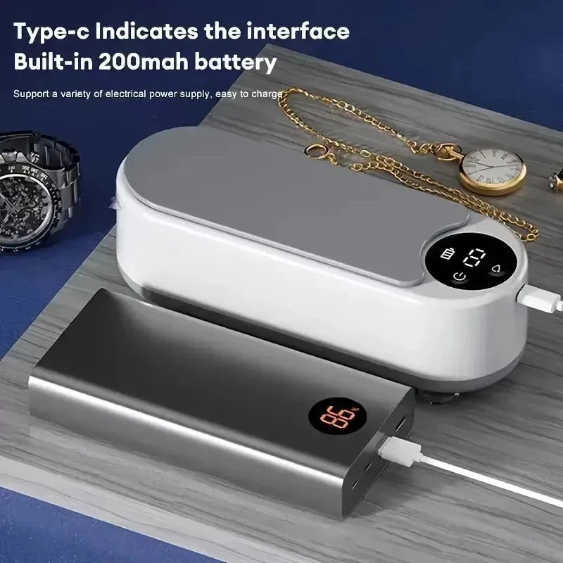 High-Frequency Ultrasonic Glasses Cleaner - 1pc Wireless Multi-Purpose Cleaning Machine for Eyewear & Accessories