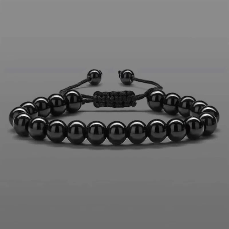 4 Styles Fashionable Malachite Bracelet, Natural Stone Beads Bracelet for Men and Women Valentine's Day Gift