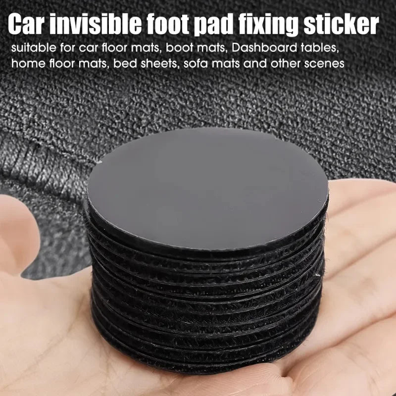 Car Double Faced Fixing Stickers for Carpet Pad Dashboard Mat High Adhesive Fixed Patch Floor Mats Anti Skid Grip Tape Sticker