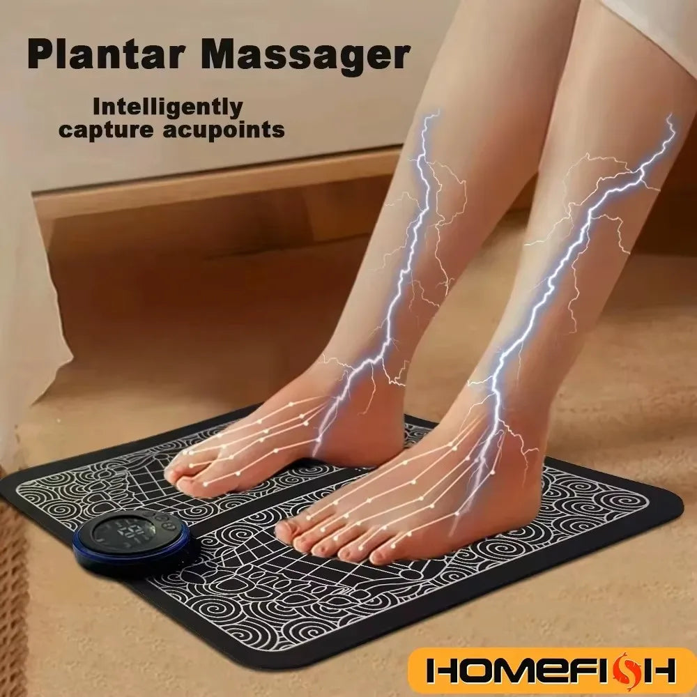 2026Foot Massager Foot Therapy Machine EMS Foot Massage Pad Pulse Fully Automatic Foot Meridian Pressing Device