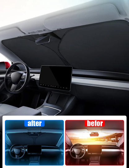 Car Front Window Windshield Sun Shade Cover Summer Sunscreen UV Protector Parasol Sunshade Auto Interior Accessories