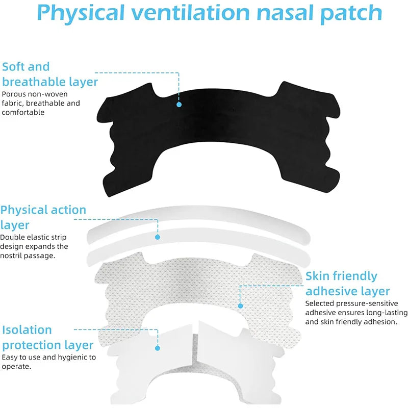 50/30/10Pcs Anti Snoring Nasal Strips Good Way Help Breathing Reduce Snore Nose Patch Better Sleep Easier Breath Aid Decive