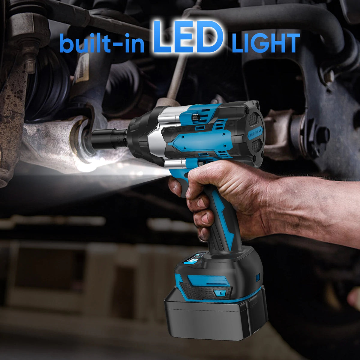 Brushless cordless impact wrench 1800 N·m, power tools for Makita 18V batteries