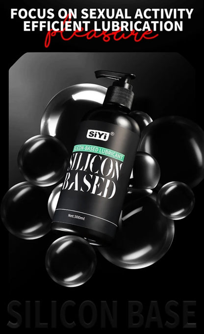 300ml Silicone-Based Lube with Press Pump,  Stringy Anal Lubricant Suitable for Sex Toys Ideal for Toys and Couples