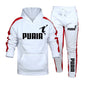 Autumn Winter Popular Mens Tracksuit Hooded Sweatshirts+Jogging Pants Set Daily Gym Outfits Casual Sports High Street Clothing