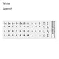 Non-slip Arabic Deutsch Spanish Keyboard Stickers Russian Letter Alphabet Layout English Wear-resistant Keyboard Covers
