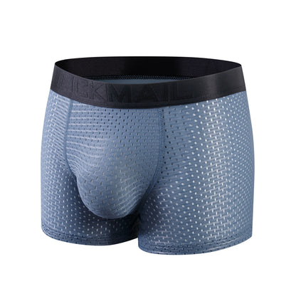 Men Trunks Built-in Fake Butt Hip Lifter Enhancer Shorts Boxer Briefs Padded Underwear Shapewear Underpants Nylon  Breathable
