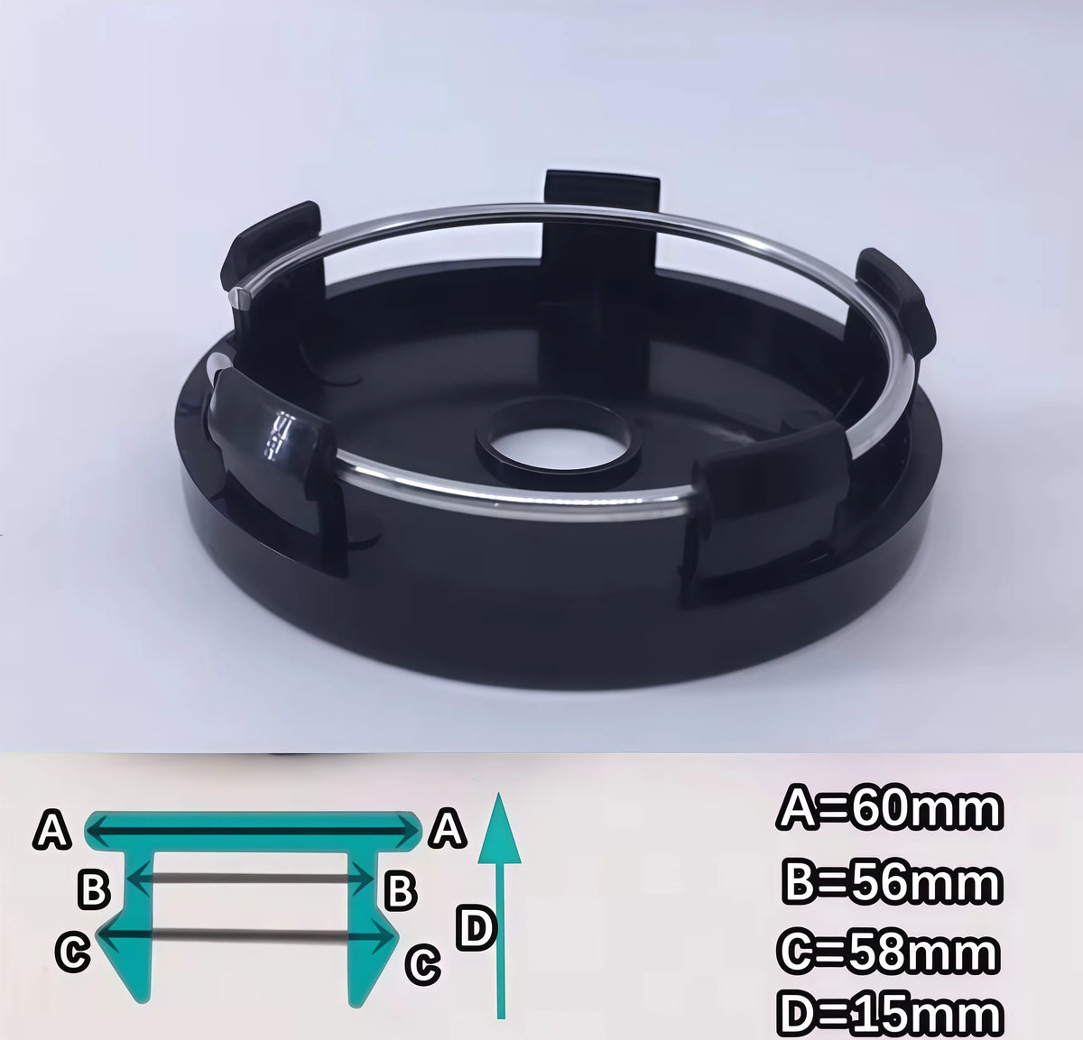 4Pcs 48.5mm 49mm 50mm 56mm 60mm 65mm 68mm Universal ABS Wheel Center Cap Wheels Tyre Car Wheel Center Cap Set Vehicles Cover