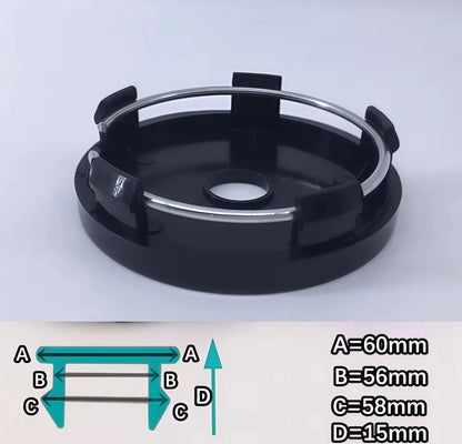 4Pcs 48.5mm 49mm 50mm 56mm 60mm 65mm 68mm Universal ABS Wheel Center Cap Wheels Tyre Car Wheel Center Cap Set Vehicles Cover