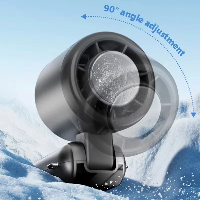 New Ice Cooling Handheld Fan 100 Speeds Turbo Portable USB Desk Fan Foldable/Hangable for Outdoor Fast Chill Ice Compress