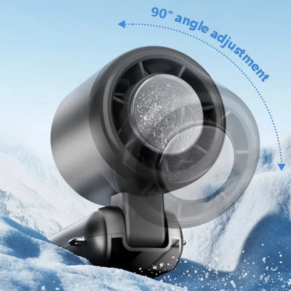 New Ice Cooling Handheld Fan 100 Speeds Turbo Portable USB Desk Fan Foldable/Hangable for Outdoor Fast Chill Ice Compress