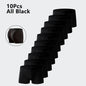 10Pcs/Set Men's Underwear Black Color High Stretch Boxer Shorts Sexy Men Panties Plus Size L-4XL Breathable Soft Men Boxers
