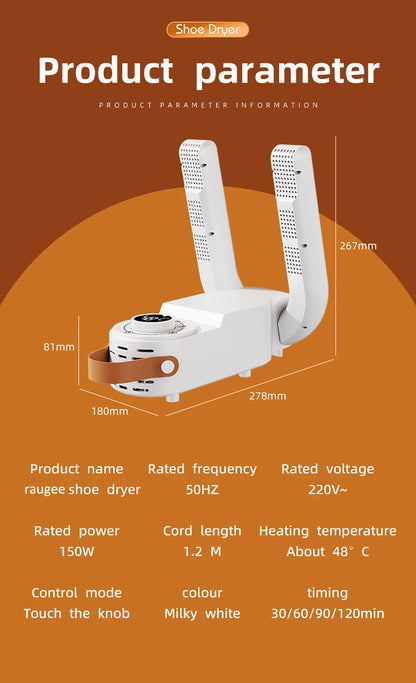 Shoe Dryer 220V Boots Dryer Electric Shoes Drying Machine Foldable Boots Slippers Sneaker Dryer Portable Folding Footwear Dryer
