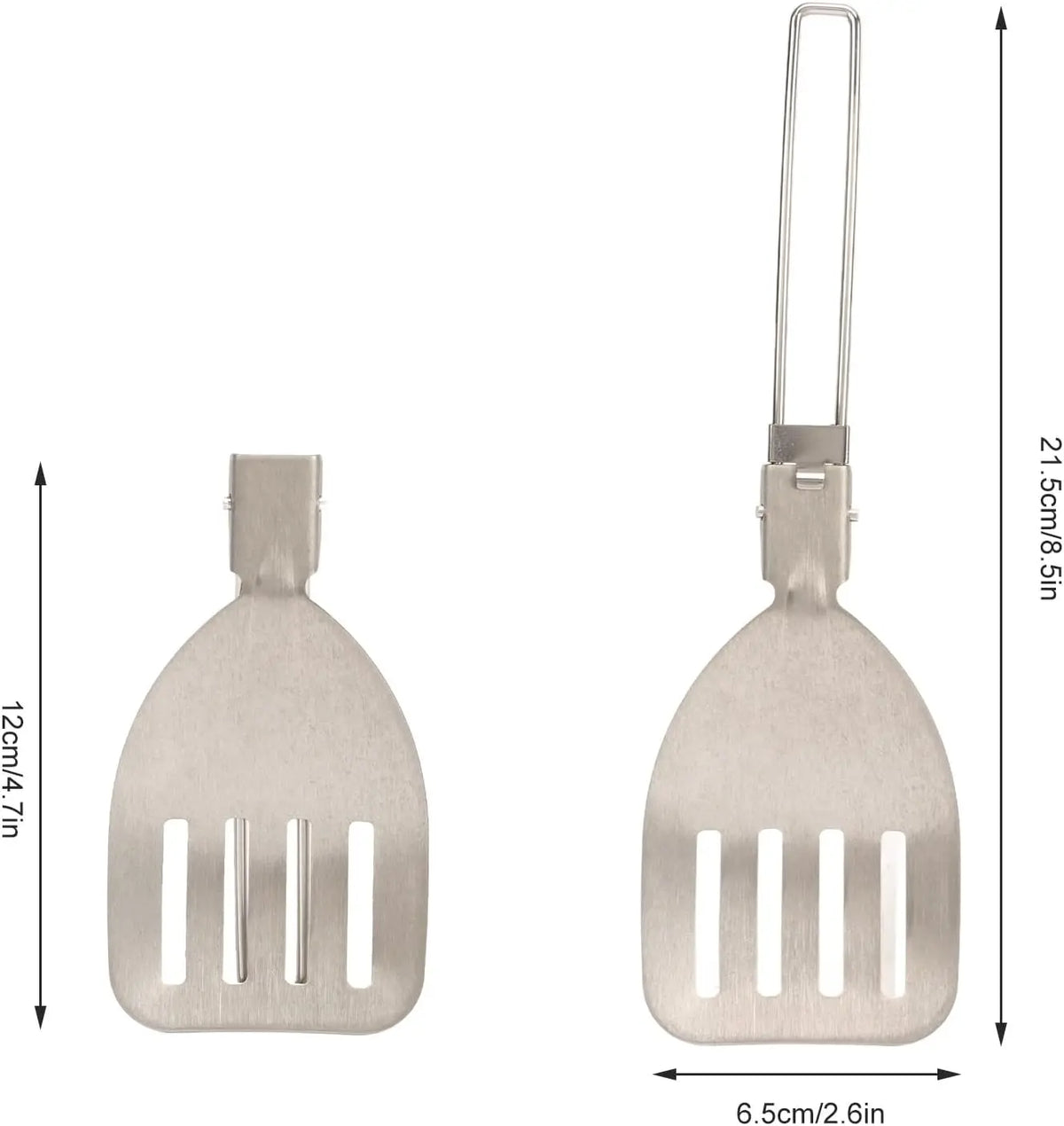 Folding Spatula Spoon Shovel Food Turner Portable 304 StainlessSteel Outdoor Camping BBQ Cooking Tableware Picnic Supplies ﻿