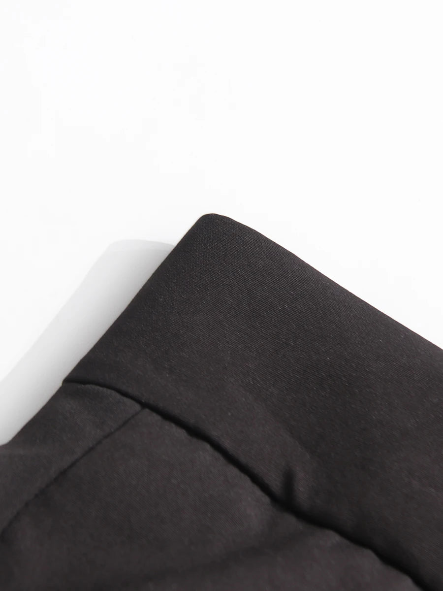 CHICEVER Elegant Spliced Asymmetrical Ruffles Skirts for Women High Waist Patchwork Appliques Pleated Long Skirt Female Spring