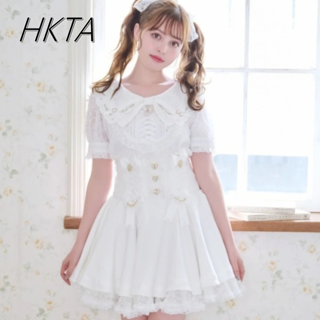 Japanese Liz Skirt High Waist Thin Kawaii Cute Bow Lolita Skirts Women Summer New Elastic High Waist Ruffle Short Pleated Skirt