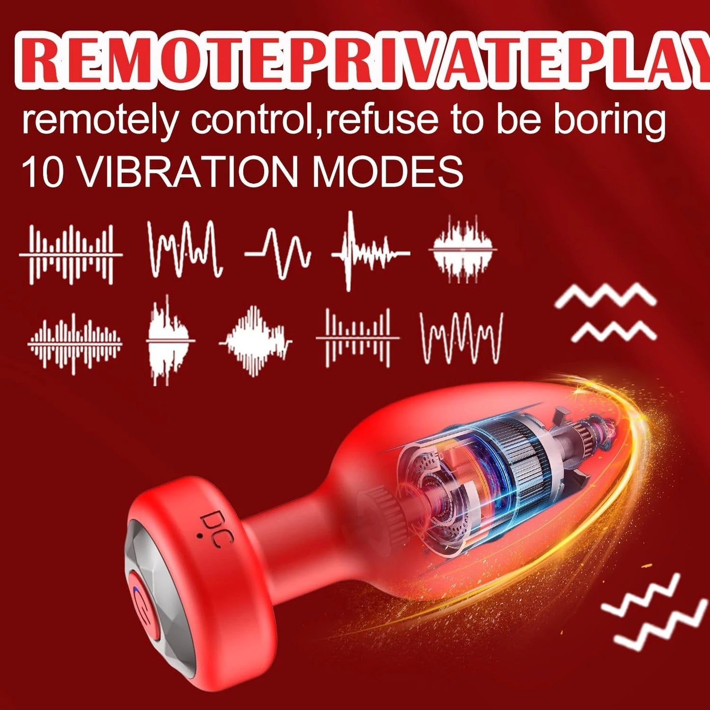 Powerful Small Anal Vibrator for Gay Wireless Remote Control 10 Frequency Vibration Prostate Massager Female Vagina Massager