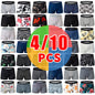 4 Pack Europe And America Size Men'S Solid Color Sexy Boxer Underwear Antibacterial Breathable Plus Size Men'S Shorts Underwear