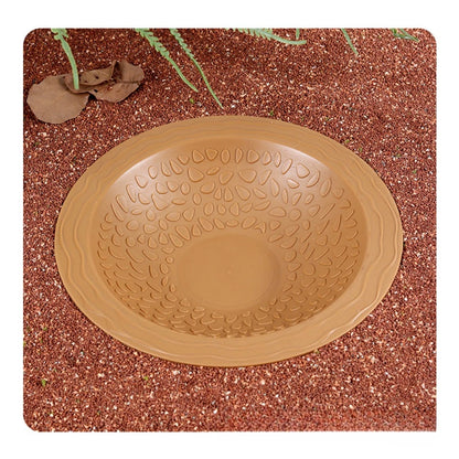 Turtle Bathing Pool, Reptile Feeding Dish Water Pot, Landscape Fish Tank Decoration,Turtle Bath Pool for Aquatic Climbing Pet